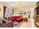 Bright living room featuring hardwood floors and plenty of space at 1252 N Sloan Ln, Las Vegas, NV 89110