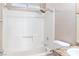 Bright bathroom featuring a shower-tub combination and granite countertop at 1775 Esteban Ave, Laughlin, NV 89029