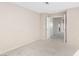 Bedroom with neutral walls and carpet, open doorway at 1775 Esteban Ave, Laughlin, NV 89029