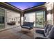 Inviting outdoor patio with comfortable seating and seamless access to indoor living spaces at 18 Via Tiberina, Henderson, NV 89011