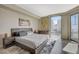 Sunlit bedroom with large windows showcases stunning city skyline views at 222 Karen Ave # 1804, Las Vegas, NV 89109