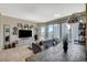 Open floor plan featuring tile floors, recessed lighting, and sliding glass doors with city views at 222 Karen Ave # 1804, Las Vegas, NV 89109