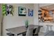 Bright open-concept space features unique artwork and opens to the kitchen at 222 Karen Ave # 1804, Las Vegas, NV 89109