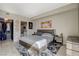This main bedroom features a walk-in closet, ensuite bathroom, and modern decor at 222 Karen Ave # 1804, Las Vegas, NV 89109