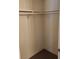 An organized closet with ample hanging space, offering practical storage solutions at 230 Mission Catalina Ln # 204, Las Vegas, NV 89107