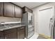 The laundry room boasts modern appliances, ample cabinet space, and sleek countertops at 2608 Sun Reef Rd, Las Vegas, NV 89128