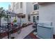 Backyard patio featuring decorative accents, landscaping and a tranquil ambiance at 2649 Golden Sands Dr, Las Vegas, NV 89128