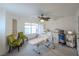 Versatile room with neutral walls, ceiling fan, large window, and professional equipment at 2649 Golden Sands Dr, Las Vegas, NV 89128