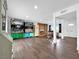 Spacious living room with wood laminate floors and fireplace at 2761 Phoenix St, Las Vegas, NV 89121