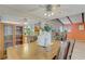 Dining room showcasing a wooden table, cabinet and seating at 3100 Garehime St, Las Vegas, NV 89108