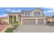 Charming two-story home with a two-car garage and well-manicured landscaping at 3755 Broadmead St, Las Vegas, NV 89147