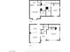 Two-story floor plan featuring the primary bedroom, kitchen, living room, dining area, and multiple baths at 3840 Belle Glade St # 104, Las Vegas, NV 89129