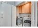 Convenient laundry room with modern washer and dryer at 3840 Belle Glade St # 104, Las Vegas, NV 89129