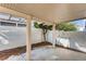 Private outdoor covered patio with ample space for seating and relaxation at 447 Temple Canyon Pl, Henderson, NV 89074