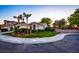 Charming single-story home at dusk boasting a lush lawn, mature landscaping, and delightful curb appeal at 4517 Inez Dr, Las Vegas, NV 89130