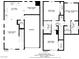 Detailed floorplan showcasing the layout of the first and second floors, including room dimensions at 5135 Paradise Valley Ave, Las Vegas, NV 89156