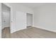 Bedroom with closet and new floors at 6509 Old Oxford Ave, Las Vegas, NV 89108