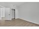 Bedroom with closet and new floors at 6509 Old Oxford Ave, Las Vegas, NV 89108