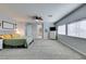 Spacious main bedroom features carpet, neutral walls, walk-in closet, and attached main bath at 7256 Bugler Swan Way, North Las Vegas, NV 89084