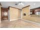 Open living area with built-in shelves and adjacent kitchen at 9000 Las Vegas Blvd # 2243, Las Vegas, NV 89123