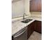 Kitchen area features granite countertops, double sink, and stainless steel appliances at , Las Vegas, NV 89118