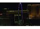 Night view of the city showcasing illuminated landmarks, The Venetian, Harrahs and Trump hotels at 125 E Harmon Ave # 2220, Las Vegas, NV 89109
