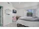 Bedroom with tiled flooring, window with blinds, and natural light at 182 Horizon View Dr, Henderson, NV 89015