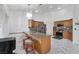 Bright, updated kitchen with a kitchen island and stainless steel appliances at 182 Horizon View Dr, Henderson, NV 89015