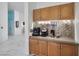 Features a beverage station with custom cabinets and countertops at 182 Horizon View Dr, Henderson, NV 89015