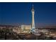 Stunning cityscape view showcases famous Las Vegas tower and its surrounding urban environment at 200 W Sahara Ave # 1810, Las Vegas, NV 89102
