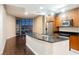 Well-appointed kitchen with granite countertops and stainless steel appliances near city views at 200 W Sahara Ave # 1810, Las Vegas, NV 89102
