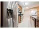 A modern kitchen with stainless steel refrigerator and appliances at 200 W Sahara Ave # 1810, Las Vegas, NV 89102