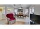 Cozy dining area with direct access to the kitchen and view of the backyard at 2105 High Mesa Dr, Henderson, NV 89012