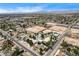 Discover this residential neighborhood from above, showcasing lush greenery, private pools, and mature trees surrounding the homes at 3015 Duneville St, Las Vegas, NV 89146