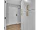Hallway with white cabinets and modern hardware at 3334 W Mardon Ave, Las Vegas, NV 89139