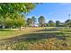 Well-maintained community grounds with grassy lawn and mature trees at 3339 Duece St, Las Vegas, NV 89121