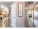 Hallway with tile flooring that leads to the kitchen and bedroom at 3661 Margarita Way, Las Vegas, NV 89103