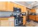 Beautiful kitchen featuring stainless steel appliances and modern countertops for a sleek cooking space at 3661 Margarita Way, Las Vegas, NV 89103