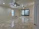 Spacious bedroom with tile floors, recessed lighting, vaulted ceiling and lots of natural light at 5554 Chicory Falls Ct, Las Vegas, NV 89148