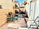Cozy brick patio with outdoor seating at 6819 Mahogany Meadows Ave, Las Vegas, NV 89122