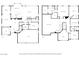 This illustrative floor plan showcases the layout of both floors, detailing living spaces, bedrooms, and bathrooms of the home's design at 6971 Cedar Basin Ave, Las Vegas, NV 89142