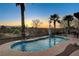 Scenic swimming pool with water features and beautiful views at 8113 Bay Colony St, Las Vegas, NV 89131