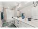 Bathroom with double sinks and a shower-tub combination at 10101 Heron Lake Ave, Las Vegas, NV 89178