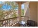 Cozy balcony featuring a small table and chairs at 10550 W Alexander Rd # 2064, Las Vegas, NV 89129