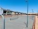Community tennis courts with net, set in a residential neighborhood at 1129 Paradise Vista Dr, Henderson, NV 89002