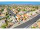 Aerial view of a suburban neighborhood with well-maintained homes and landscaping at 1142 Teal Point Dr, Henderson, NV 89074