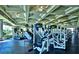 A bright fitness center with modern exercise equipment and ceiling fans offers a space for residents to stay active at 129 Chateau Whistler Ct, Las Vegas, NV 89148
