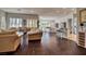Open-concept living space with hardwood floors and lots of natural light at 129 Chateau Whistler Ct, Las Vegas, NV 89148