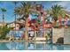 The community waterpark provides hours of entertainment with its colorful slides, splash features and resort-style amenities at 129 Chateau Whistler Ct, Las Vegas, NV 89148