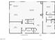 Floor plan showing the living room, kitchen, dining room, office, foyer, and bathrooms with layout and dimensions at 1776 Gentle Brook St, North Las Vegas, NV 89084